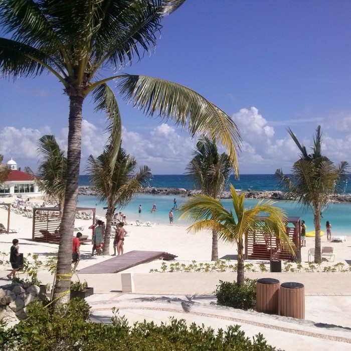 People enjoying the beach on sunny day at Hard Rock Hotel