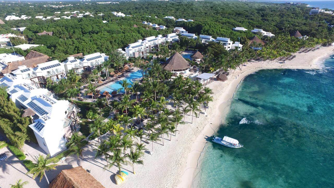 sandos caracol aerial view