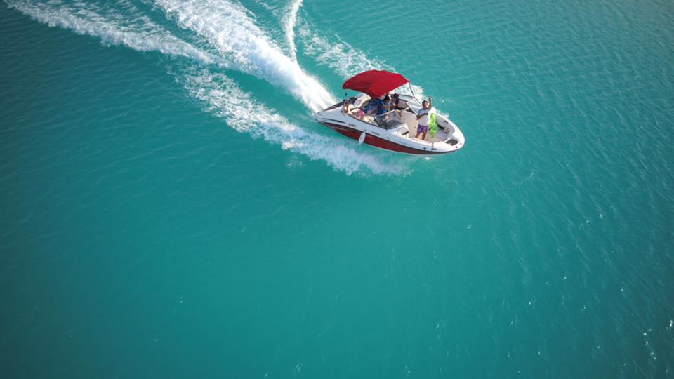 Boating in bacalar 