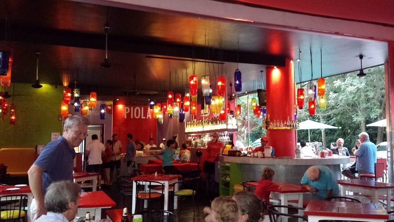 Inside the Piola Restaurant