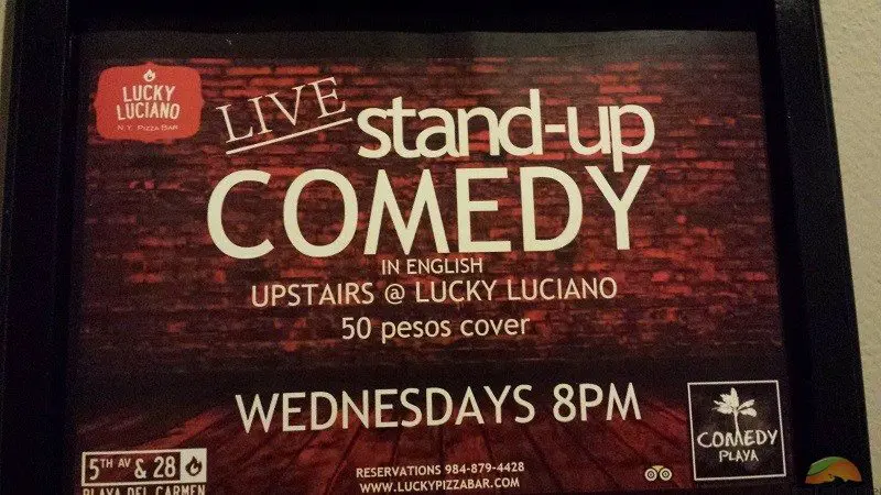 live stand-up comedy playa poster