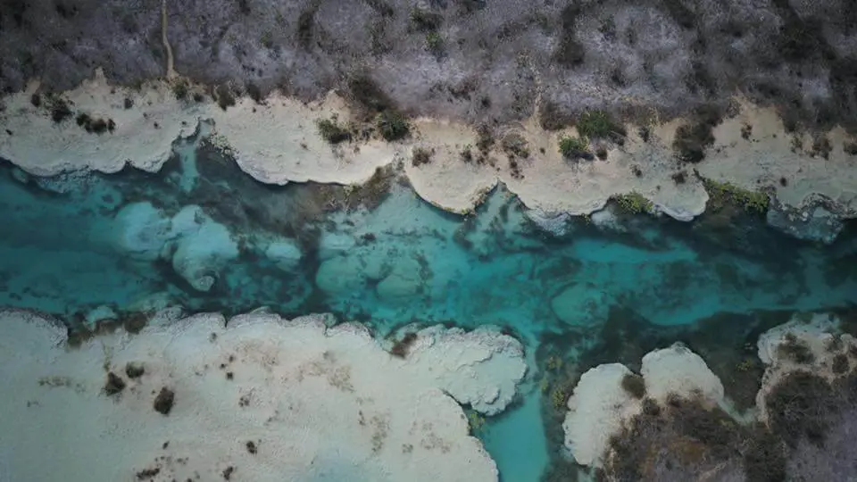 Aerial view of Bacalar