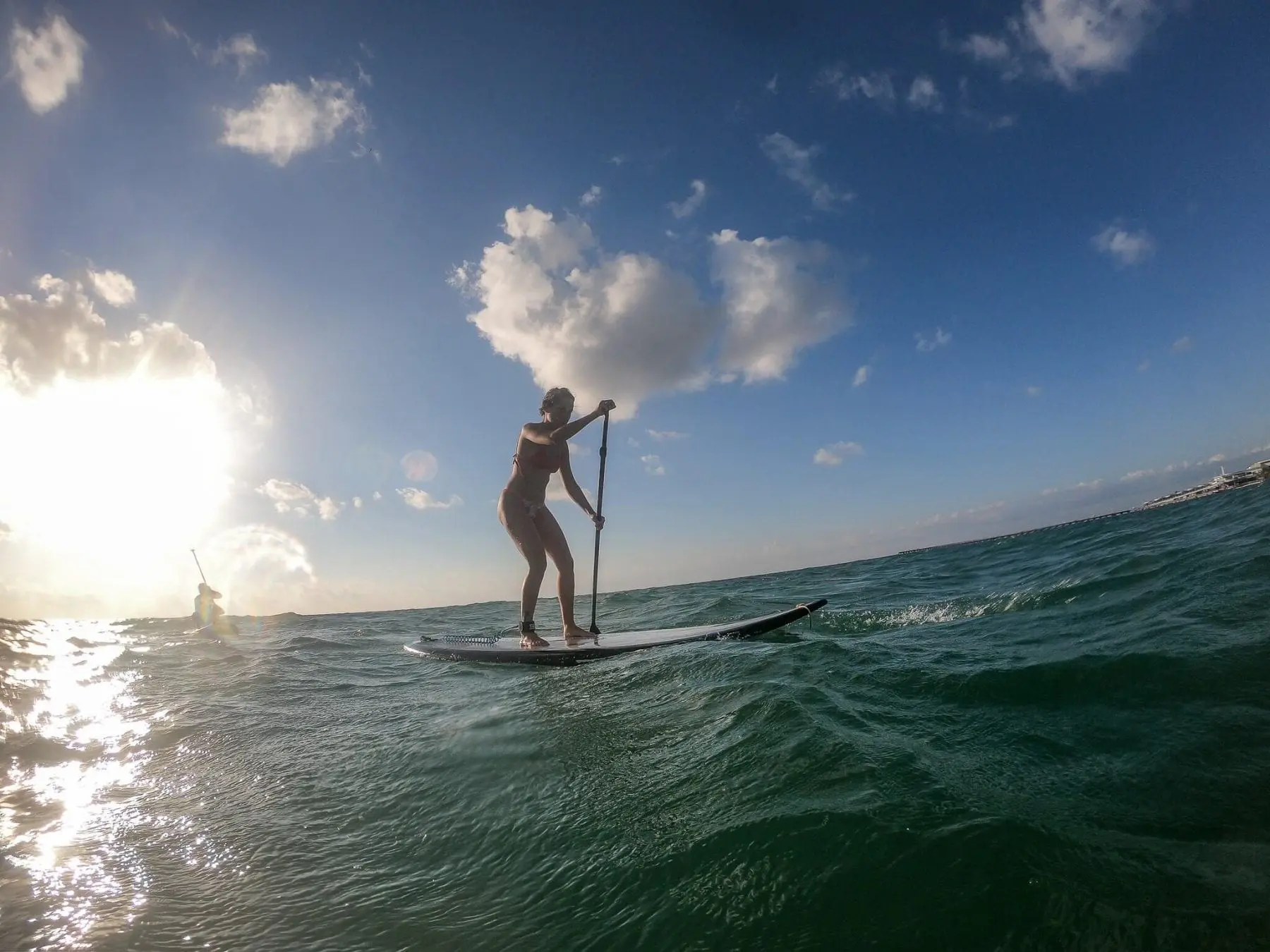 Paddle boarding