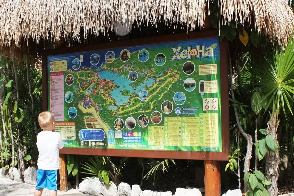 Xel-Ha detailed map