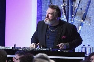 DJ Kristian Nairn a.k.a. Hodor playing a set at a Rave of Thrones show