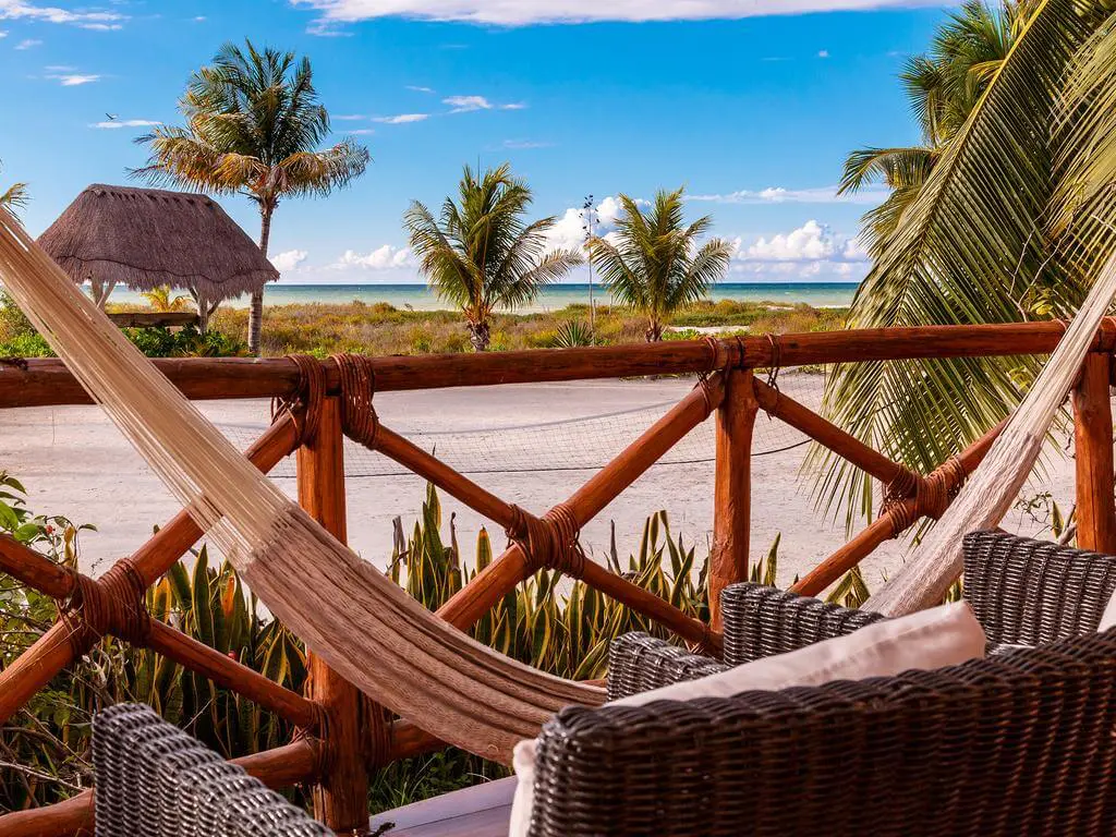 hotels by the beach on holbox
