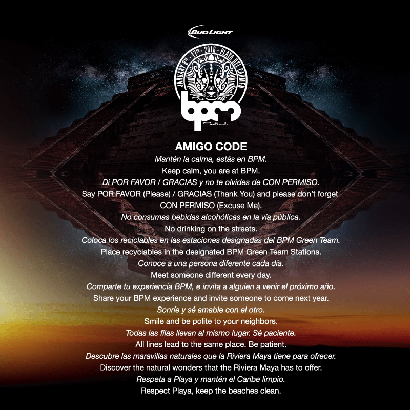 BPM Festival amigo code