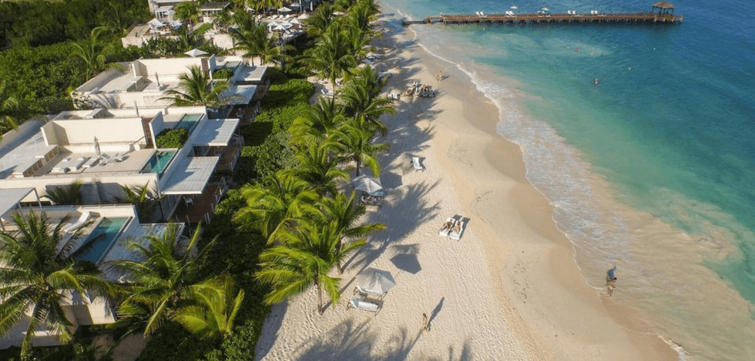 BEach at the blue diamond hotel