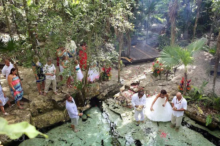 Cenote Wedding in Mexico