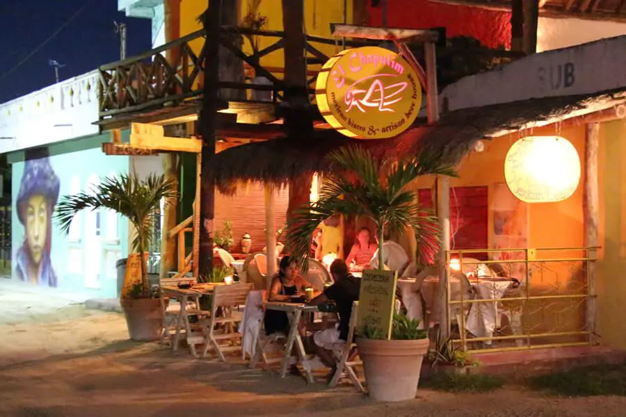 Mexican restaurant on Holbox Island