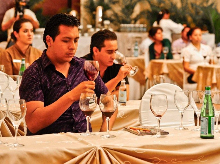 A tasting conference at the Riviera Maya Mexican Wine Festival in Playa del Carmen