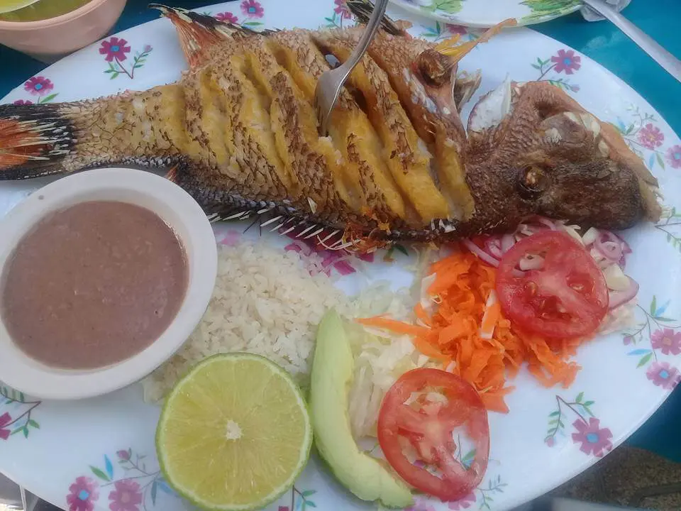 Fish at el pirata seafood restaurant