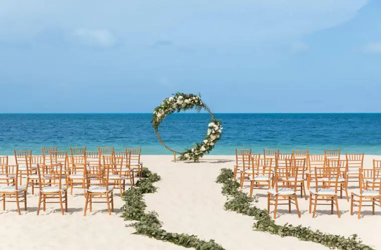 beach wedding excellence playa mujeres wedding 