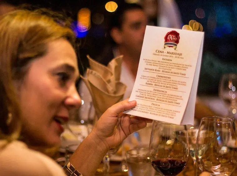 A wine pairing event at Riviera Maya Mexican Wine Festival