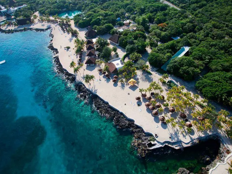 Aerial view of Cozumel