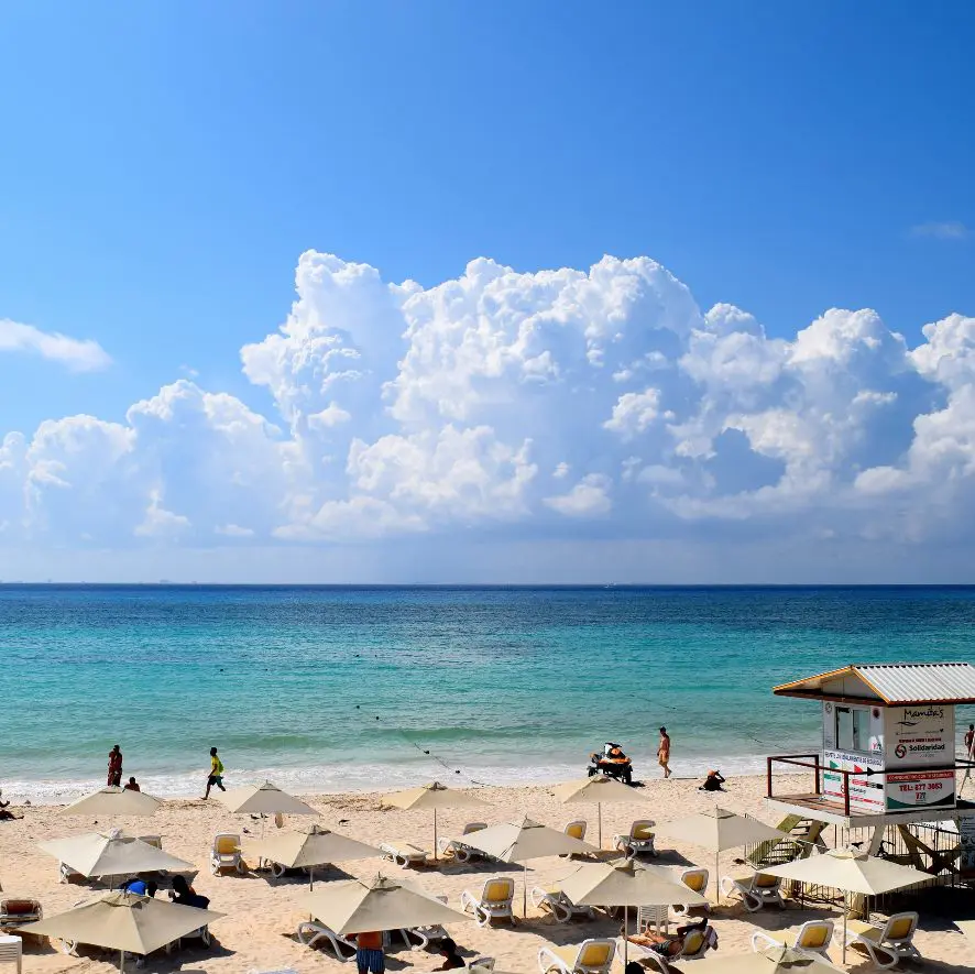 Mamitas Beach in Playa del Carmen