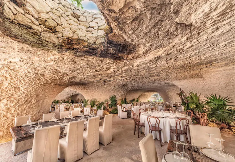 Wedding reception at cuevas
