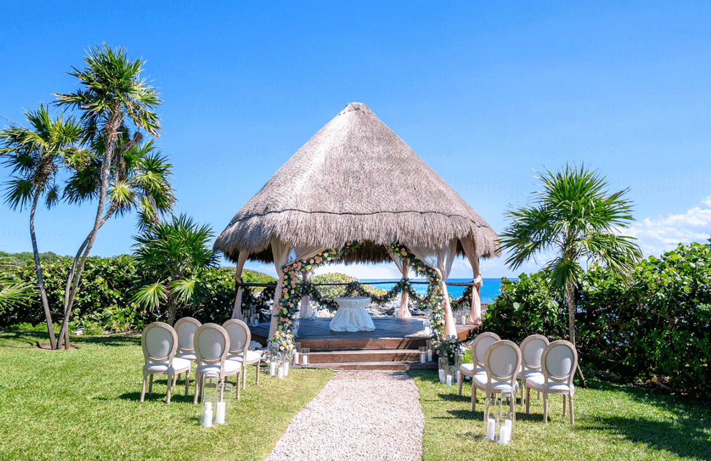 Occidental Cancun wedding gazebo