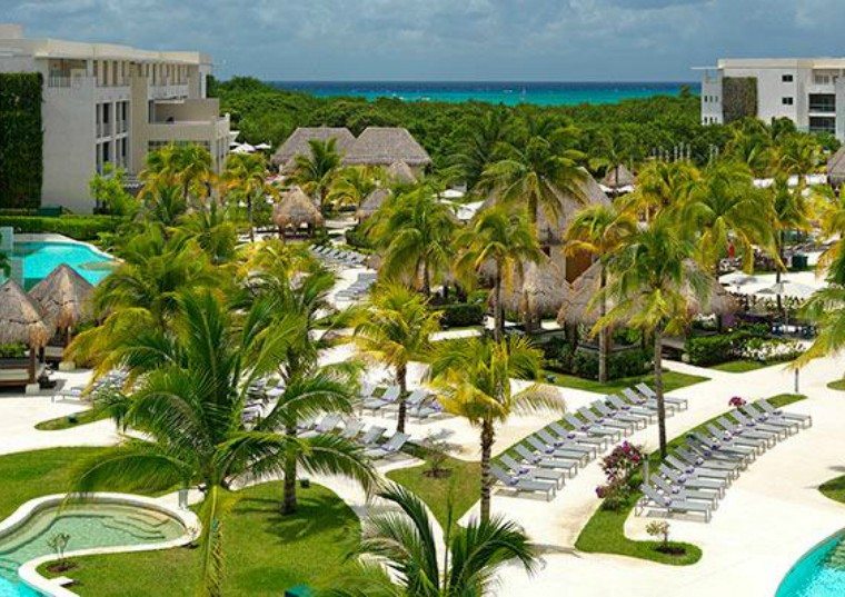 Paradisus Esmeralda in Playa del Carmen as seen from a balcony of the hotel