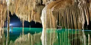 Blue underground cenote