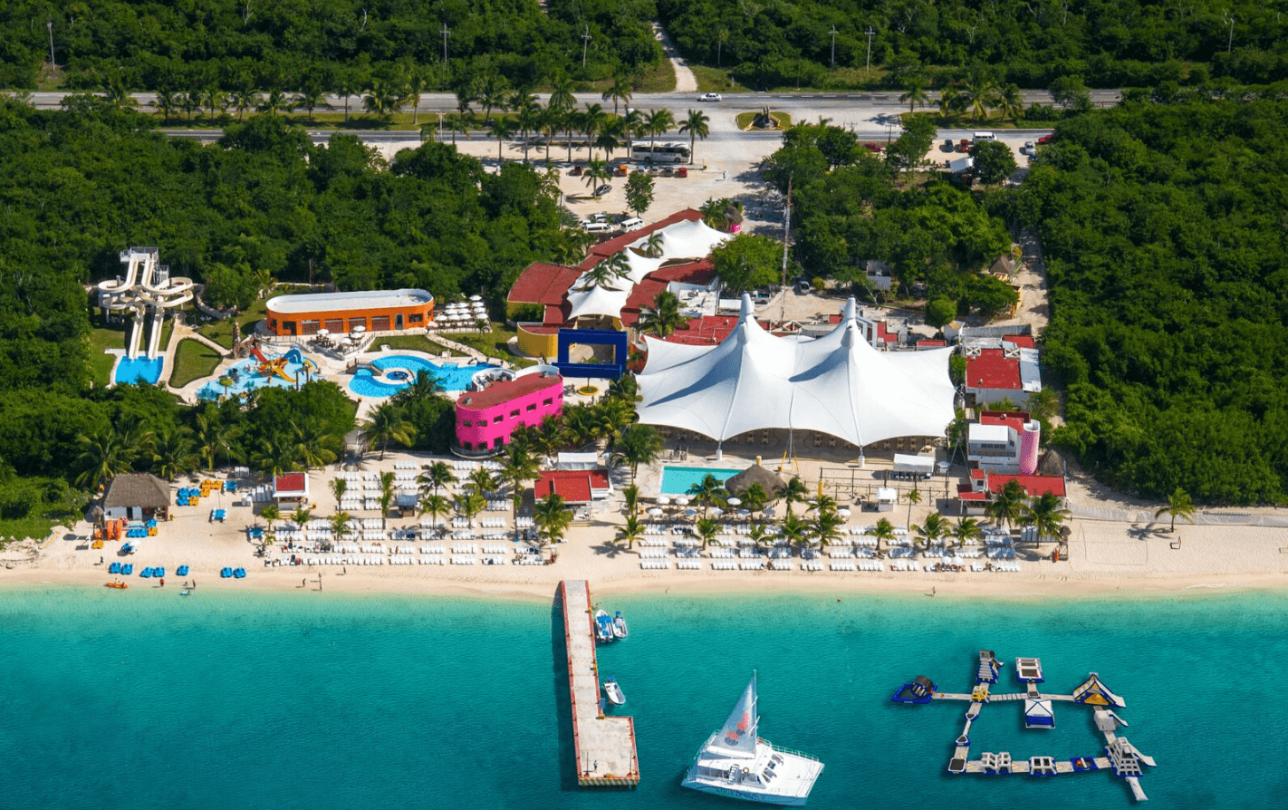 Aerial view of Cozumel