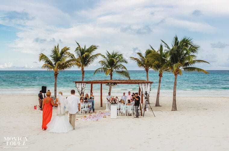 Secrets Maroma beach wedding