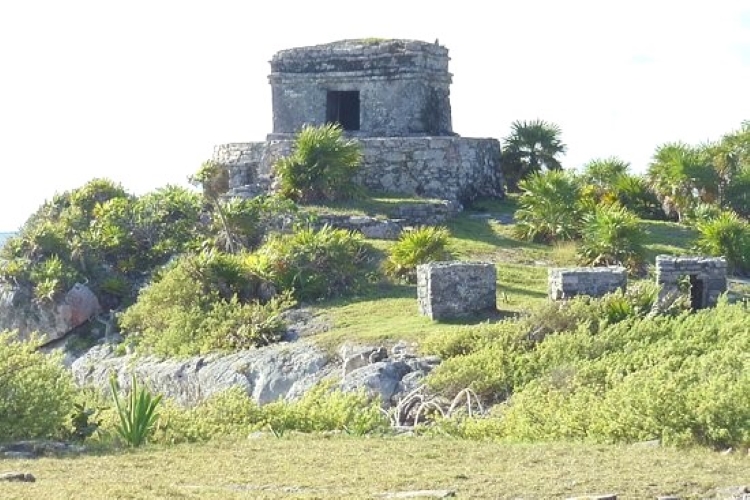 Temple of the Descending God tulum ruins