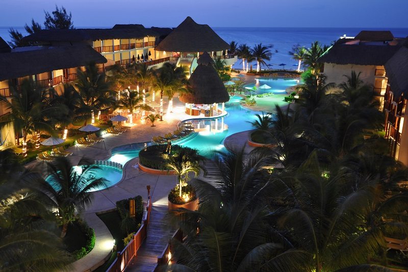 The Reef Coco Beach at night