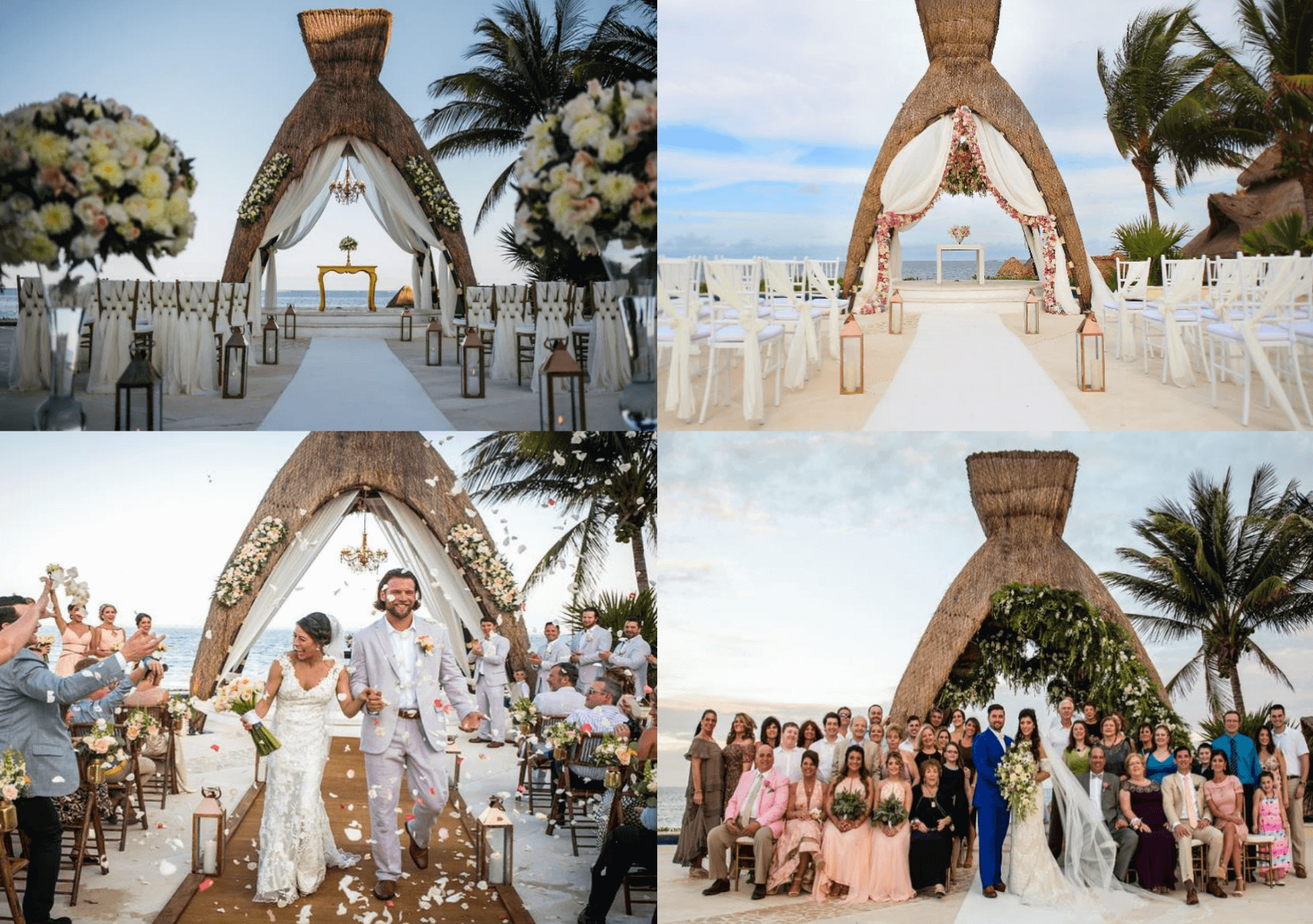 wedding gazebo set up at dreams riviera cancun