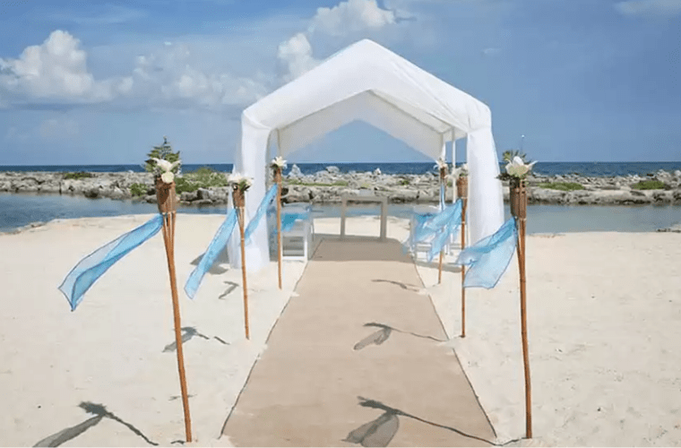 catalonia yucatan beach wedding