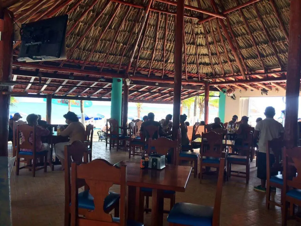Dining area at Yan Ten Budget Beach