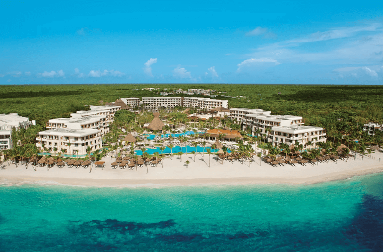 aerial view of Secrets Akumal