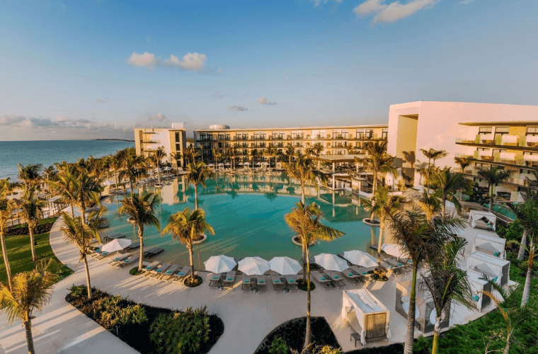 pool and accommodation block at Haven Riviera Cancun 