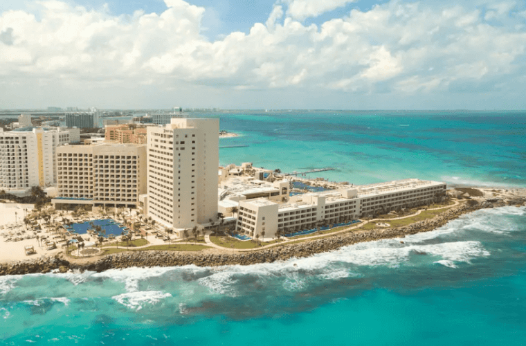 aerial view of Hyatt Ziva Cancun