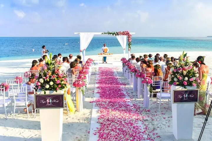 ceremony on the beach