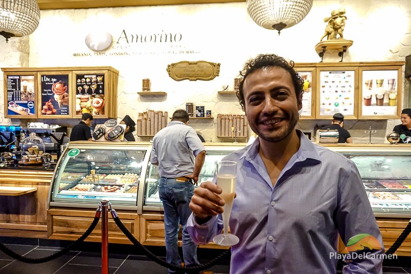 Christopher Roland, General Director of Amorino Mexico inside his store