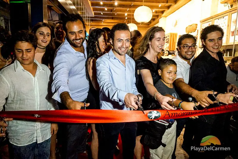 Grand opening in Playa del Carmen of Amorino Mexico