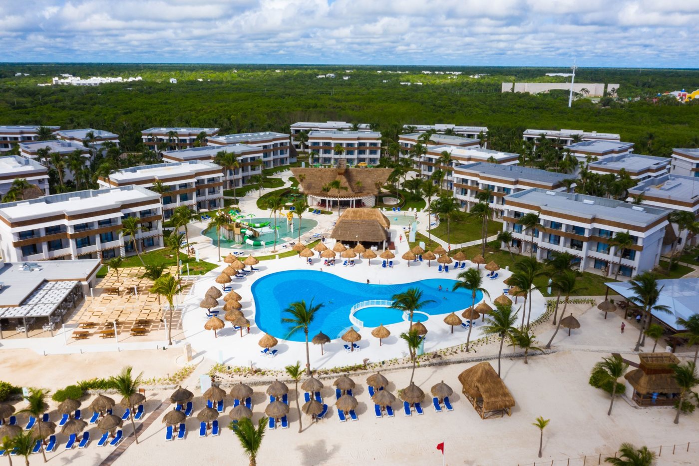 bahia principe grand tulum aerial view