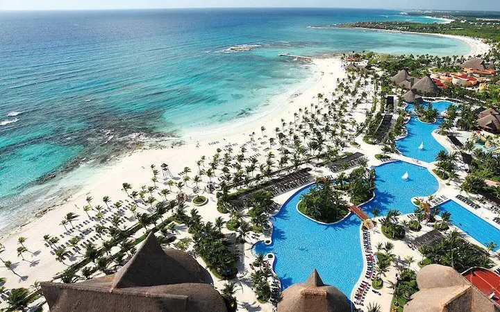 Arial view of Barcelo Maya for Weddings