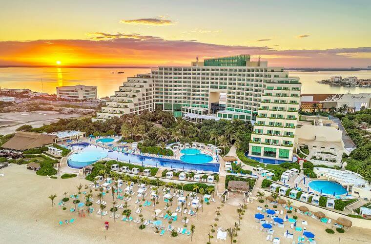 Beachfront view of Live Aqua Cancun 