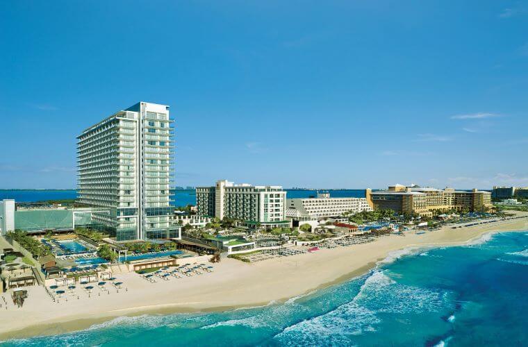 Aerial view of Secrets the Vine Cancun 