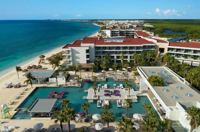 Aerial view of Breathless Riviera Cancun 