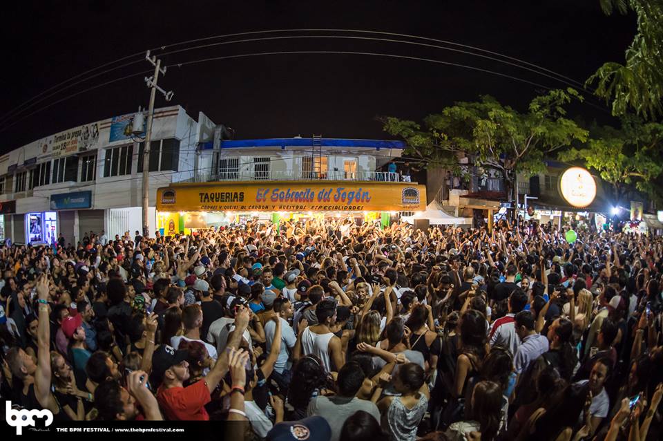 BPM Festival street party Playa del Carmen