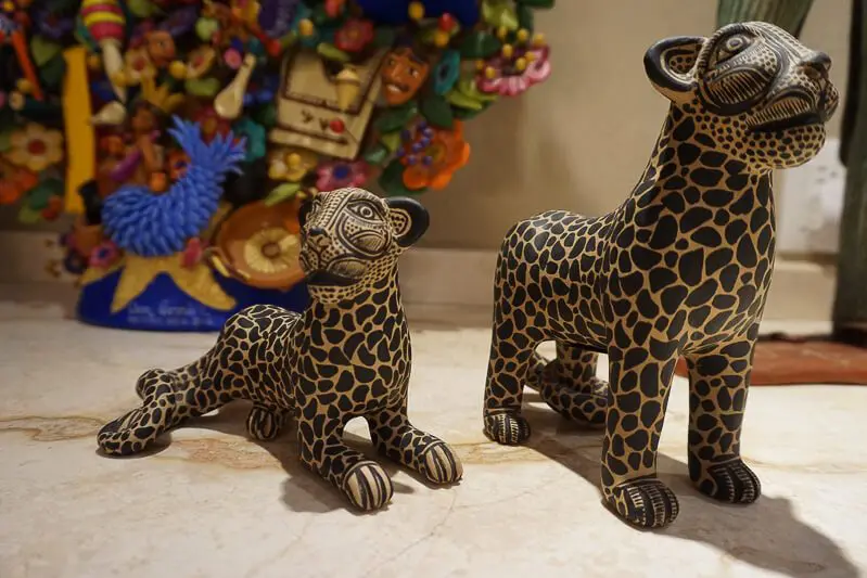 Little animal stautes at Casa de los Venados