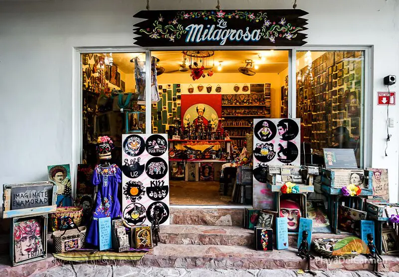 Tienda de recuerdos La Milagrosa Playa del Carmen