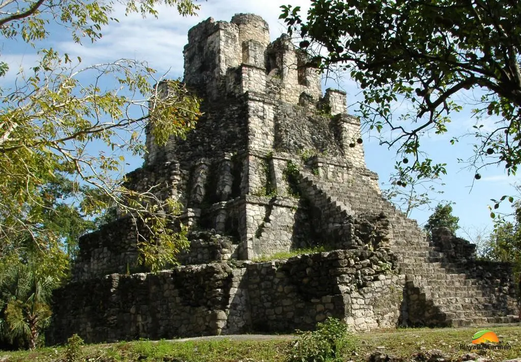 Muyil pyramid in the Sian Ka'an Reserve