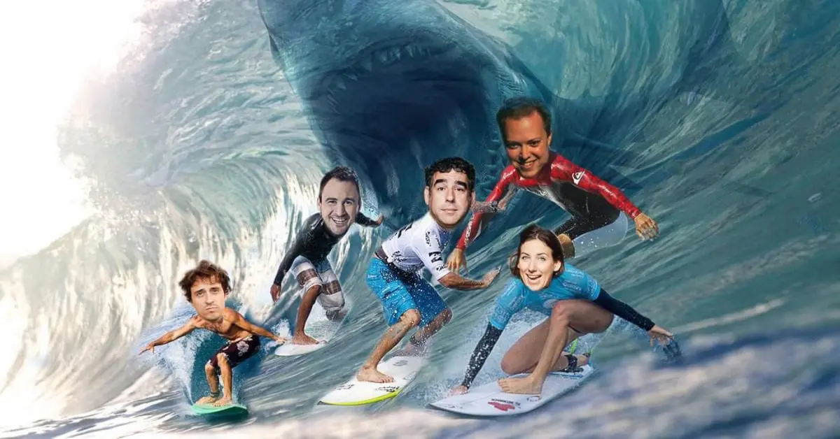 Funny surfing picture