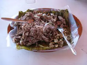 Food at Carnitas Y Barbacoa Silao in Playa del Carmen