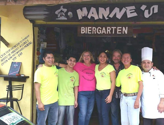 Manne's Biergarten German restaurant Playa del Carmen