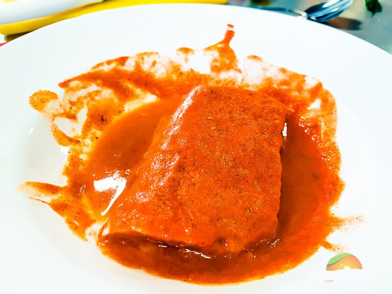 Fish marinade at a cooking class in Playa del Carmen